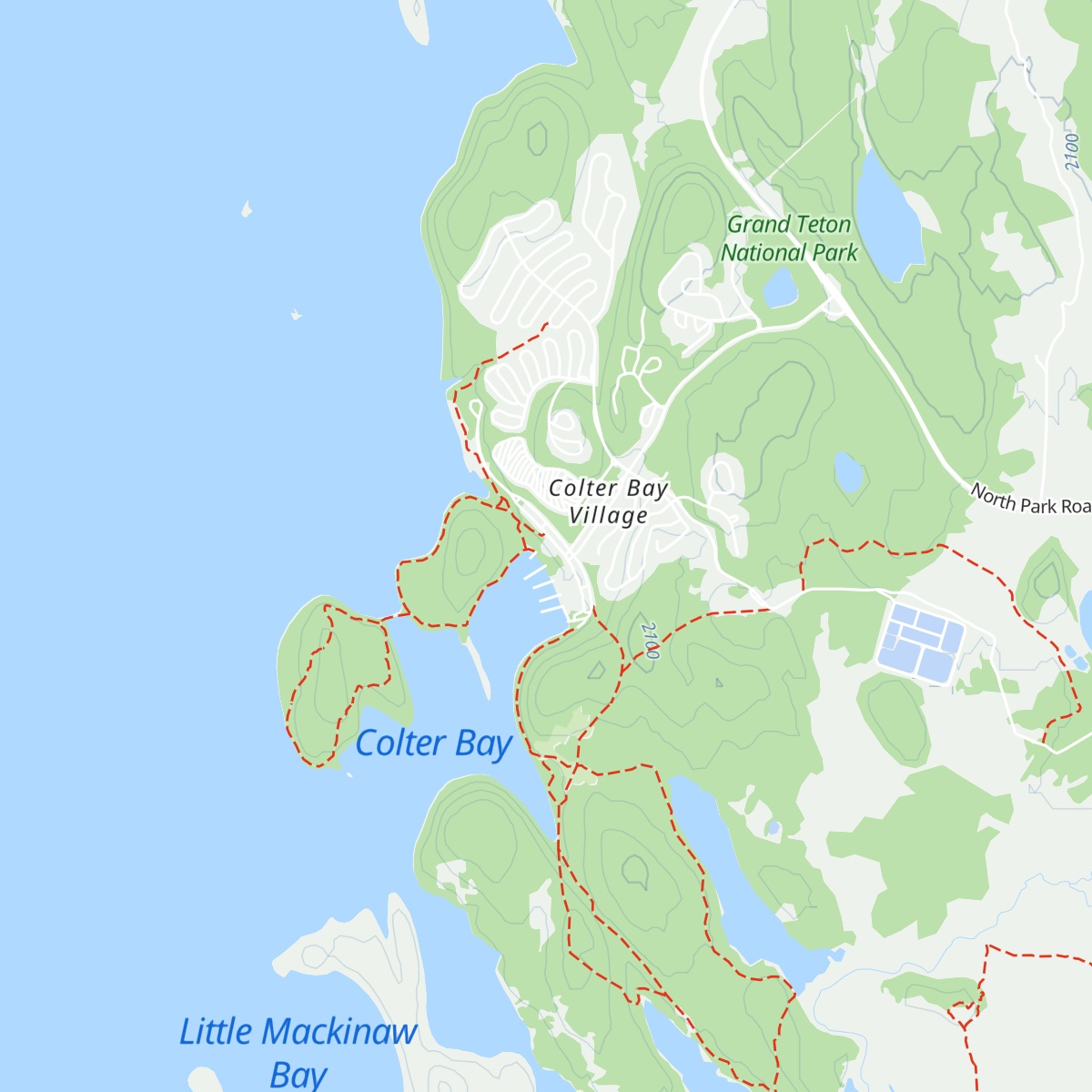 Colter Bay Visitor Center map