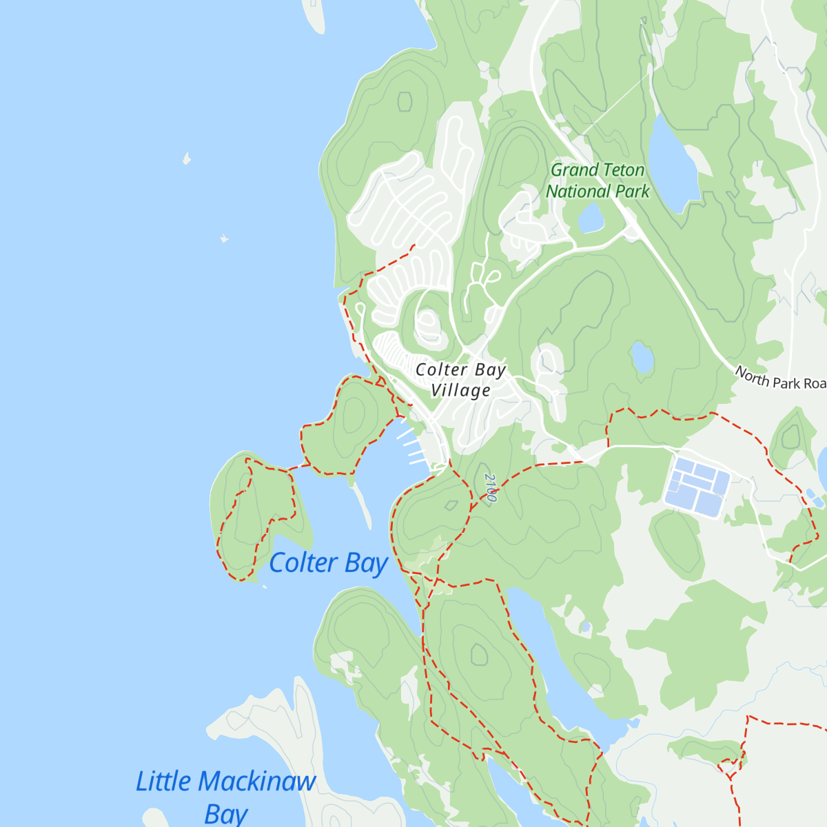 Colter Bay Visitor Center map