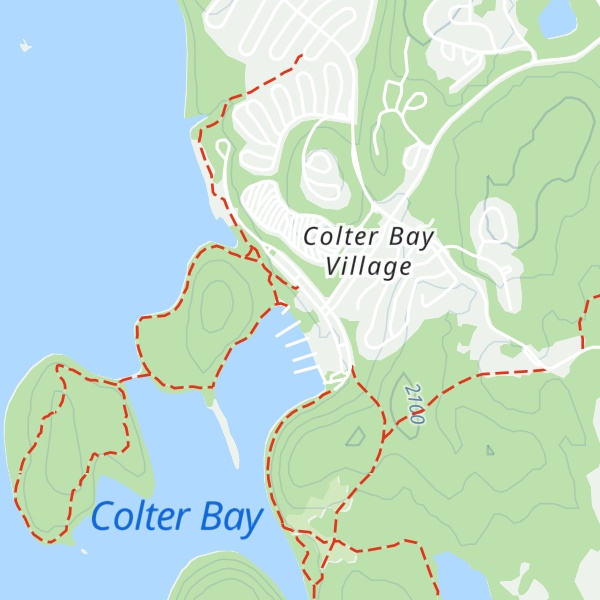Map of Colter Bay Visitor Center