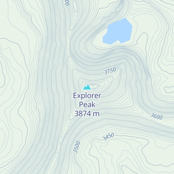 Map of Explorer Peak