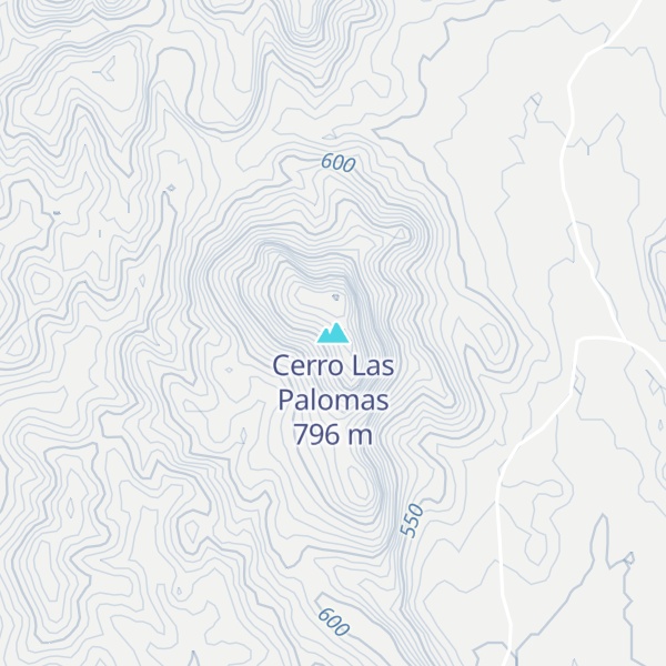 Map of Cerro Las Palomas