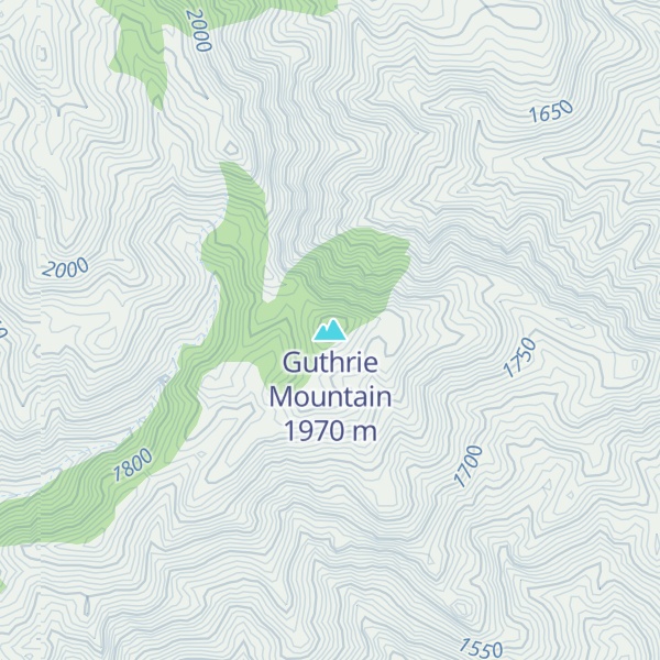 Map of Guthrie Mountain