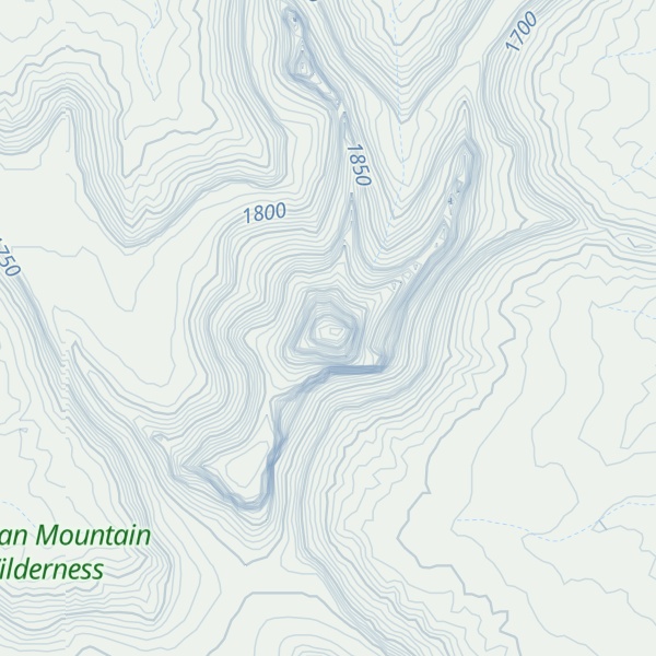 Map of Window Blind Peak