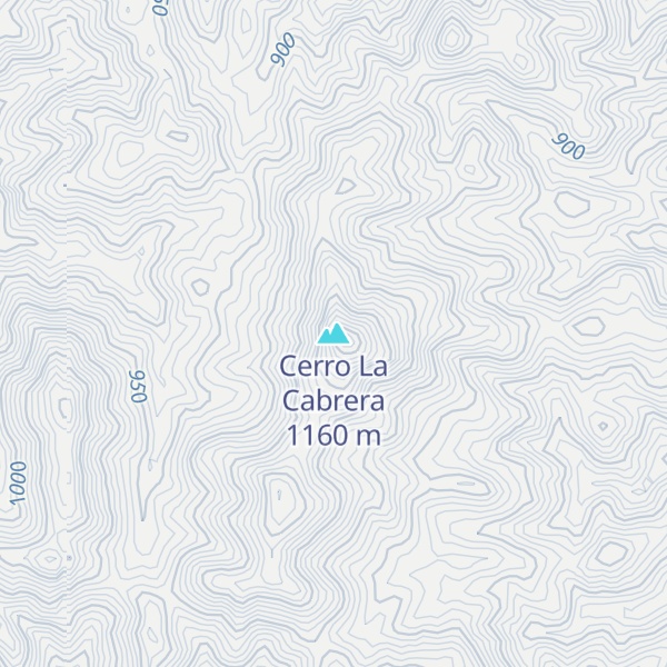 Map of Cerro La Cabrera