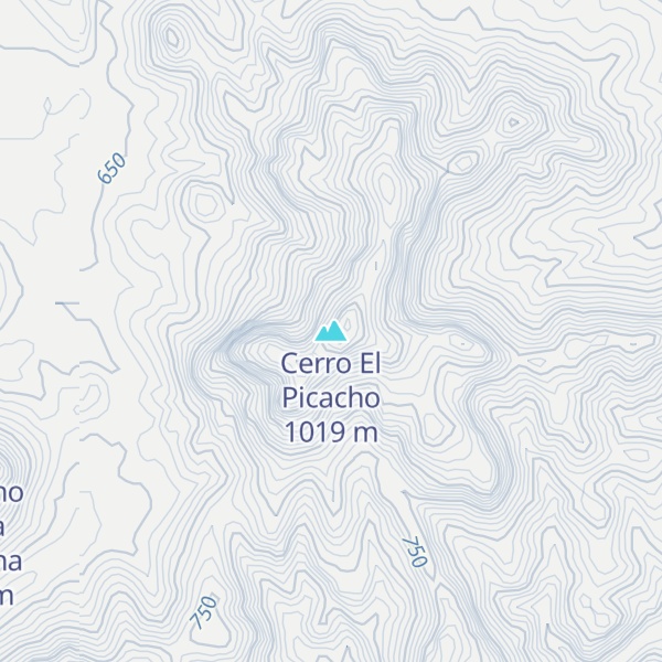 Map of Cerro El Picacho