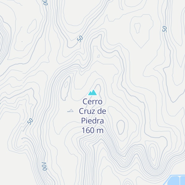 Map of Cerro Cruz de Piedra