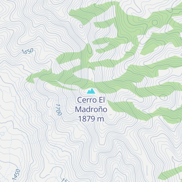 Map of Cerro El Madroño