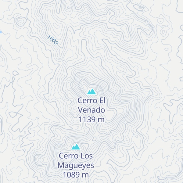 Map of Cerro El Venado
