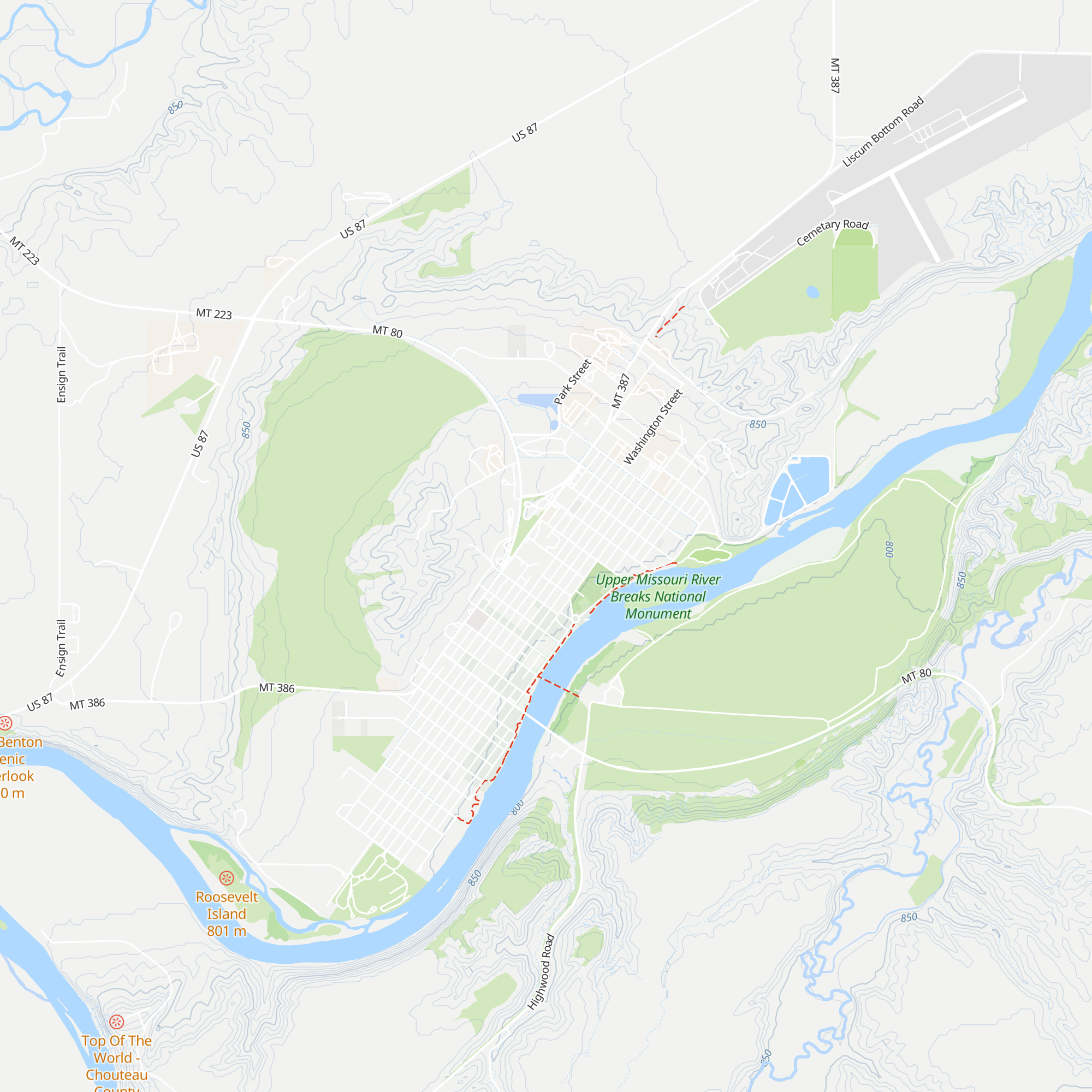 The River and Plains Society map