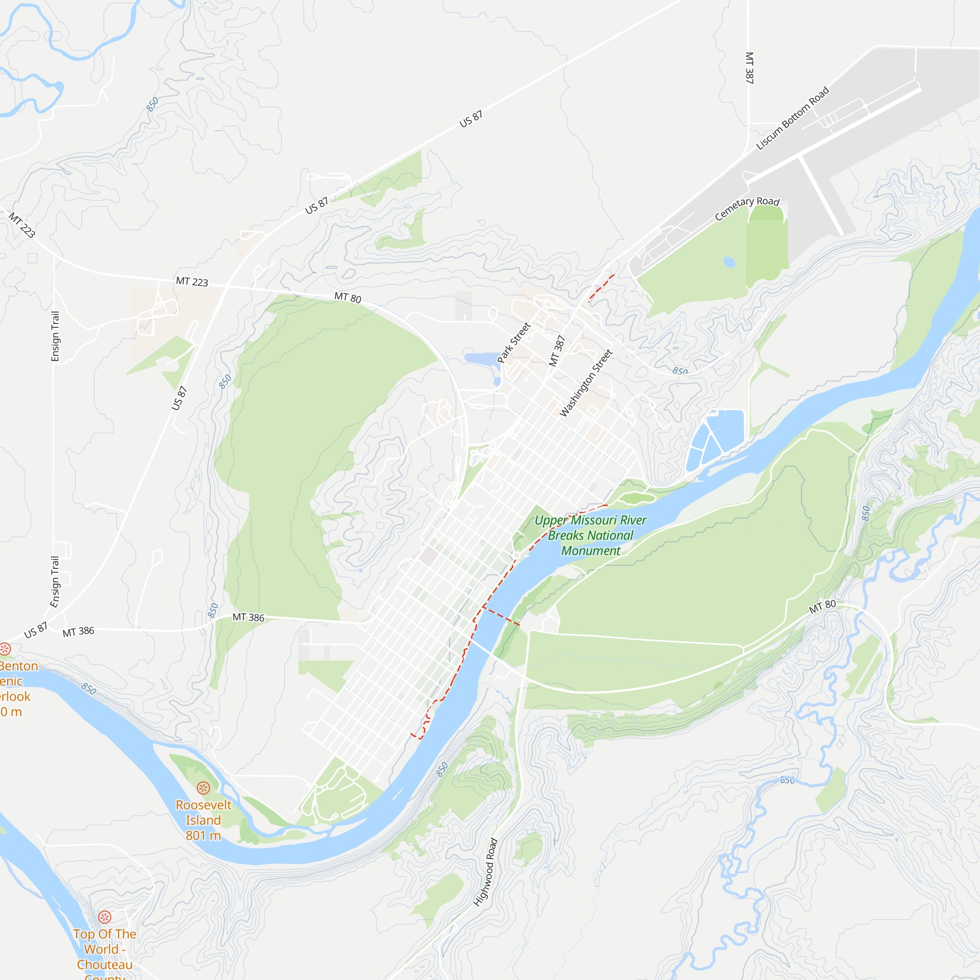 The River and Plains Society map