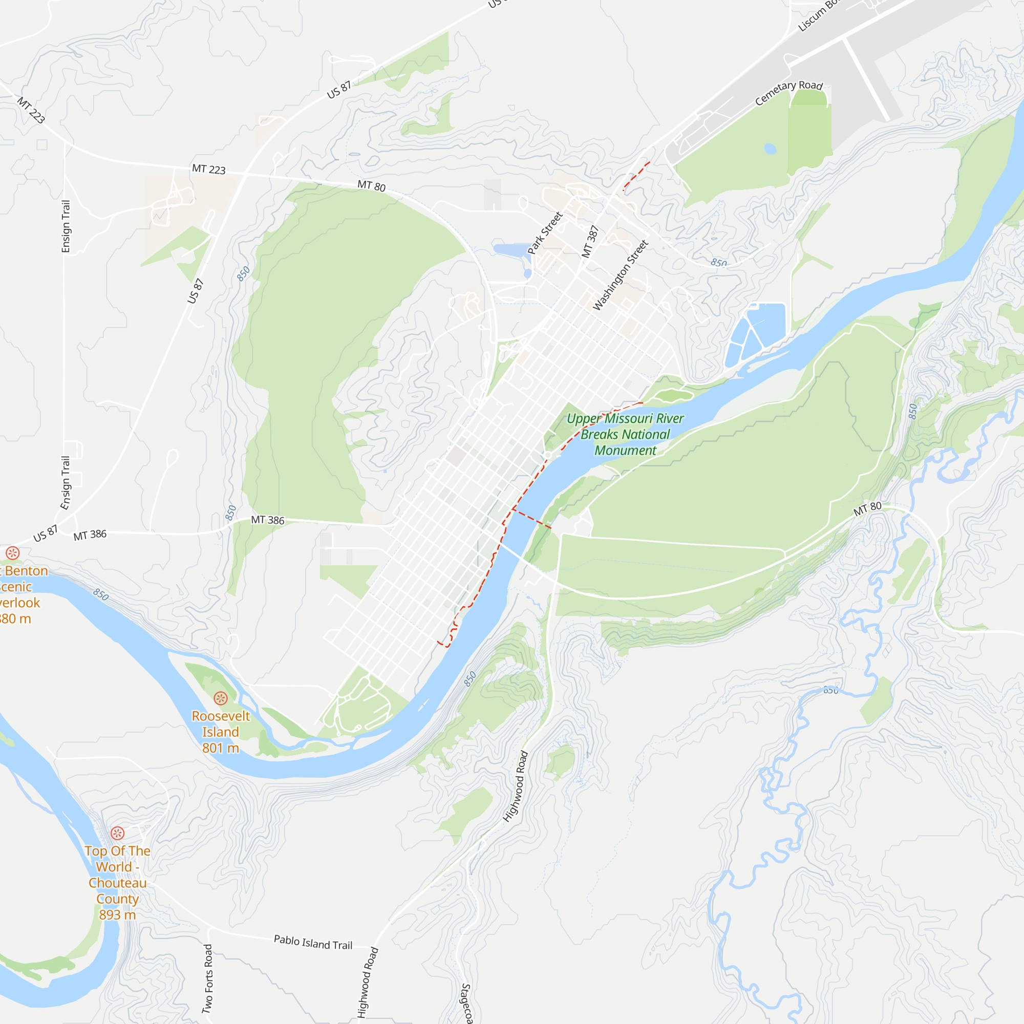Fort Benton Chamber Of Commerce map