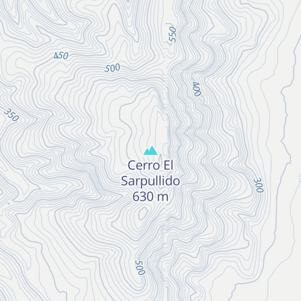 Map of Cerro El Sarpullido