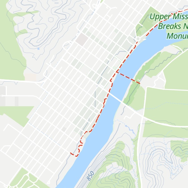 Map of Destination Fort Benton
