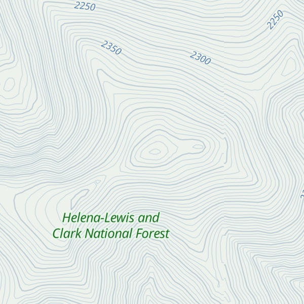 Map of Barker Mountain