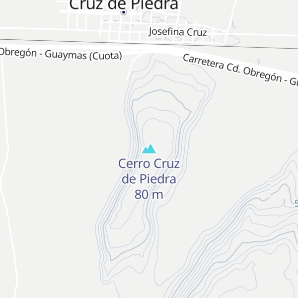 Map of Cerro Cruz de Piedra