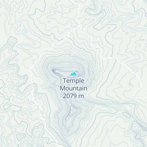 Map of Temple Mountain
