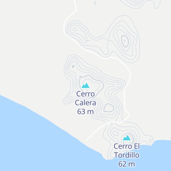 Map of Cerro Calera