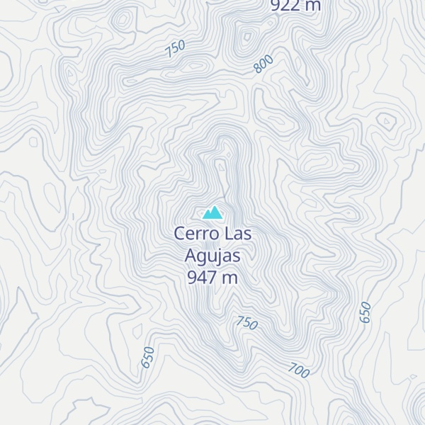 Map of Cerro Las Agujas