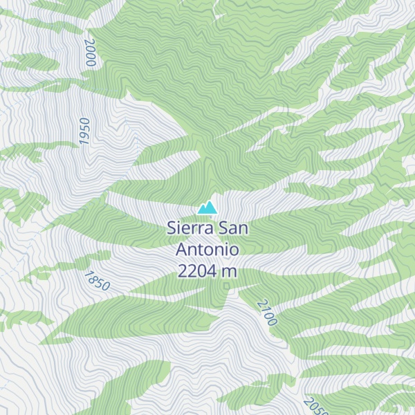 Map of Sierra San Antonio