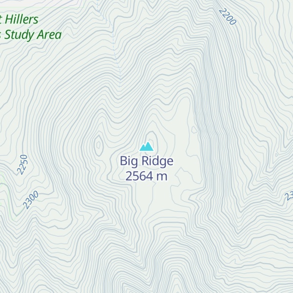 Map of Big Ridge