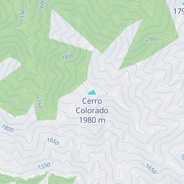Map of Cerro Colorado