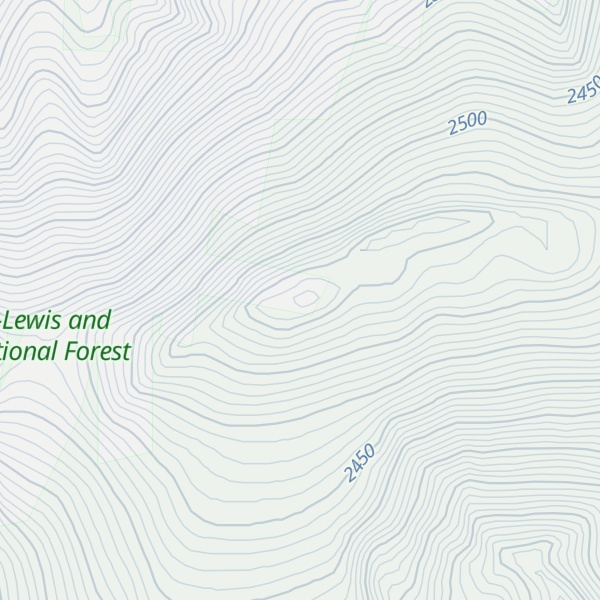 Map of Long Mountain