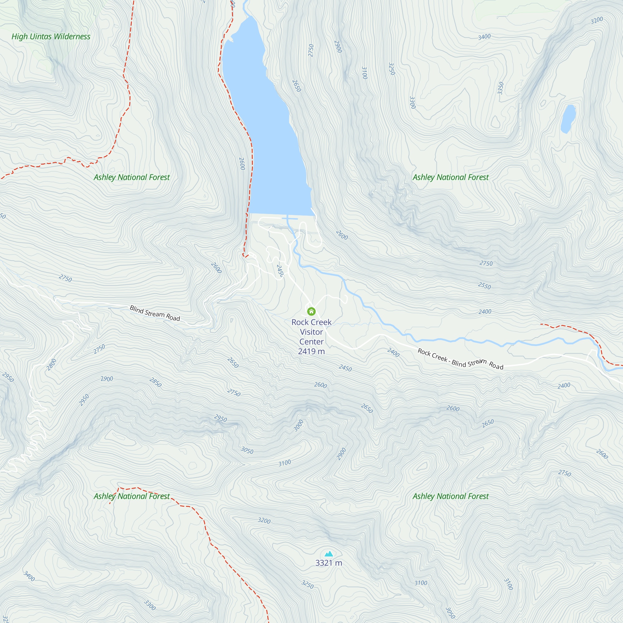 Rock Creek Visitor Center map