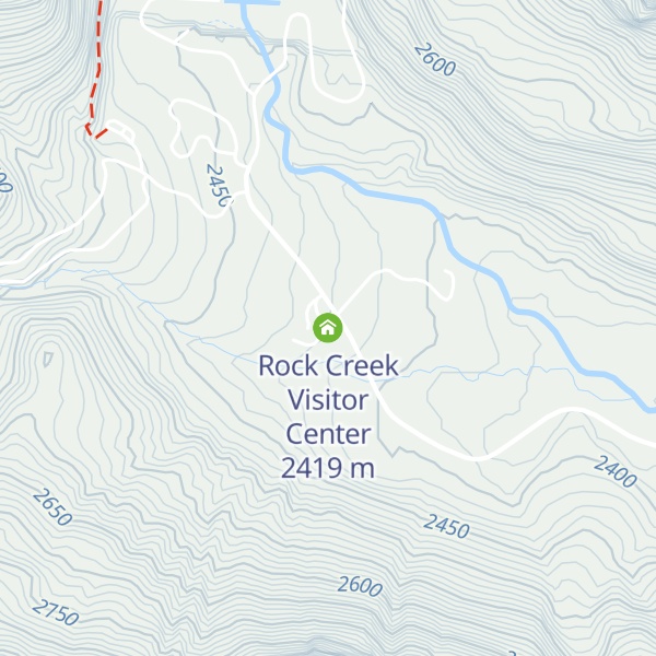 Map of Rock Creek Visitor Center