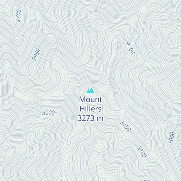 Map of Mount Hillers