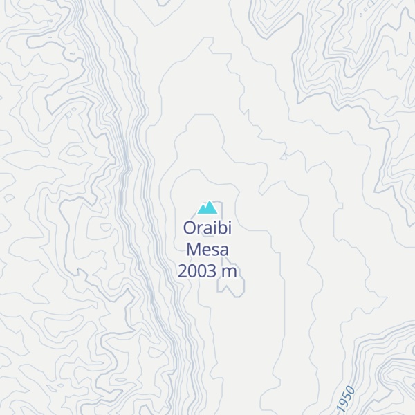 Map of Oraibi Mesa