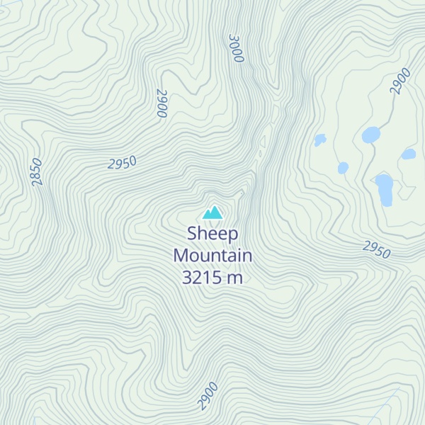 Map of Sheep Mountain