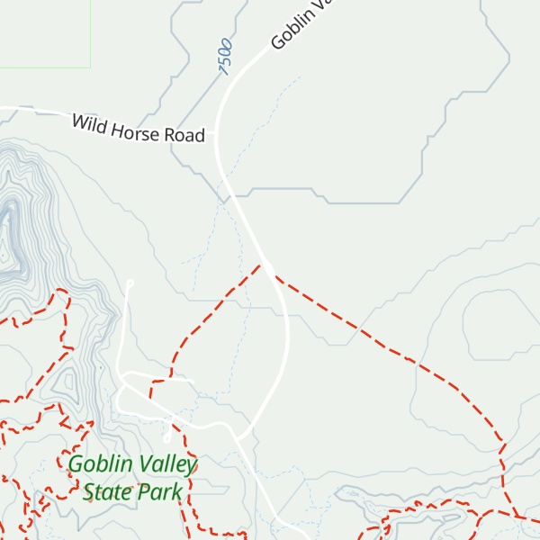 Map of Goblin Valley Visitor Center