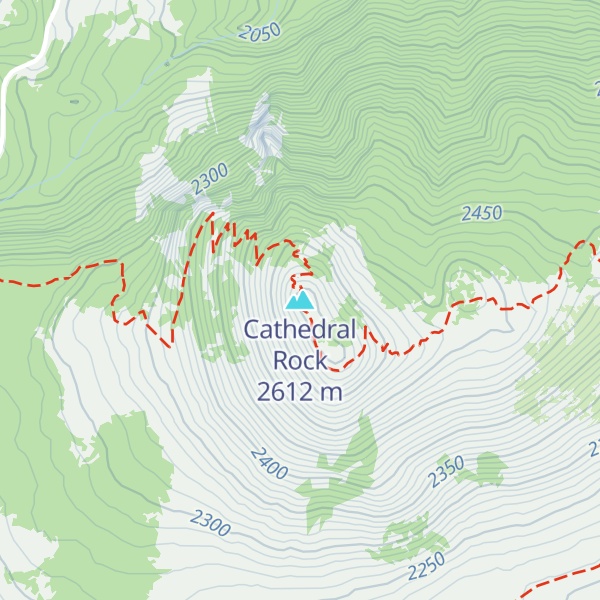 Map of Cathedral Rock