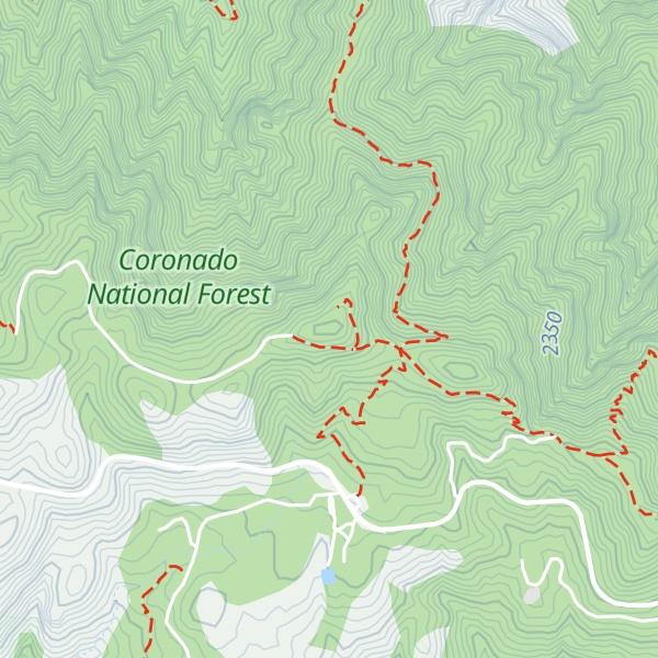 Map of Mount Bigelow