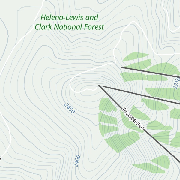 Map of Porphyry Peak