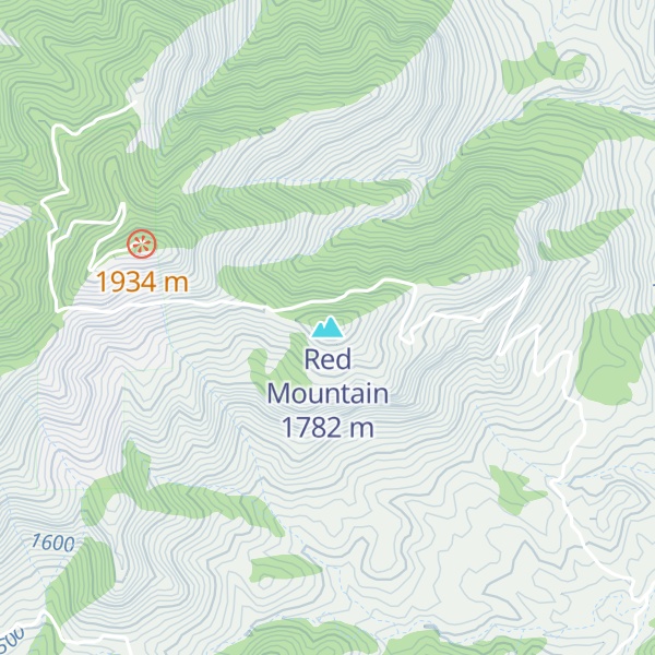 Map of Red Mountain