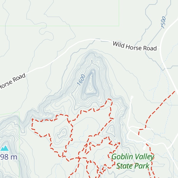 Map of Wild Horse Butte