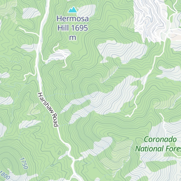 Map of American Peak
