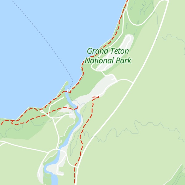 Map of Jenny Lake Visitor Center