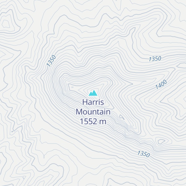 Map of Harris Mountain