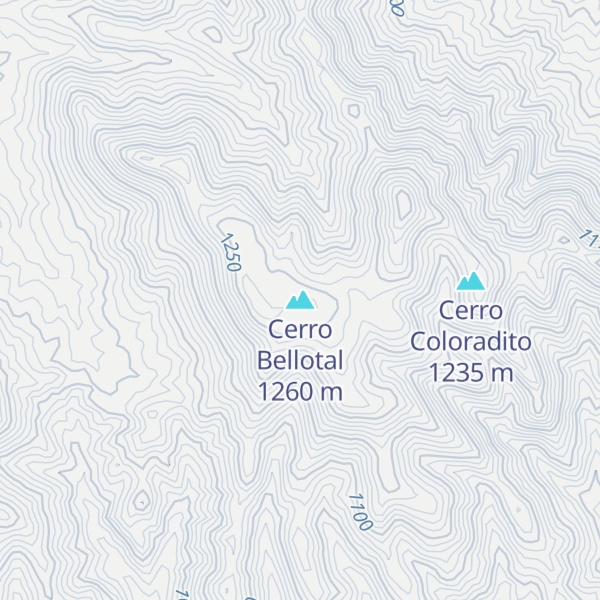 Map of Cerro Bellotal