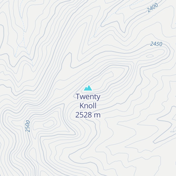 Map of Twenty Knoll