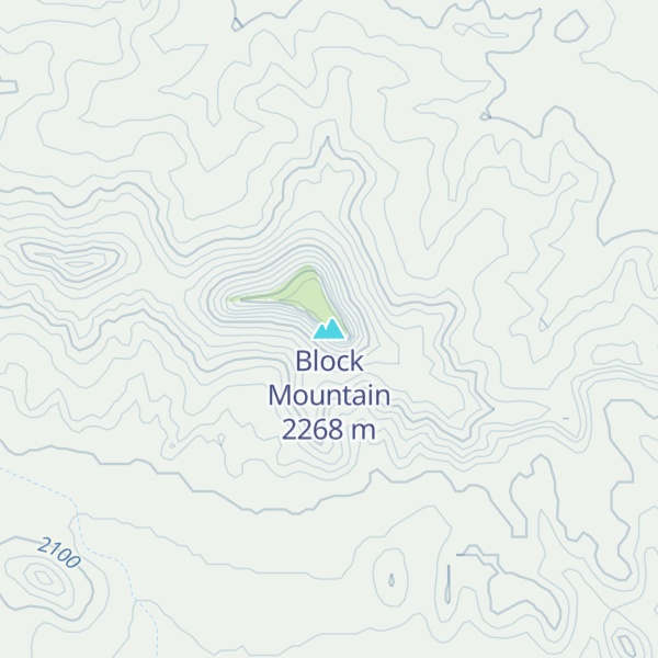 Map of Block Mountain