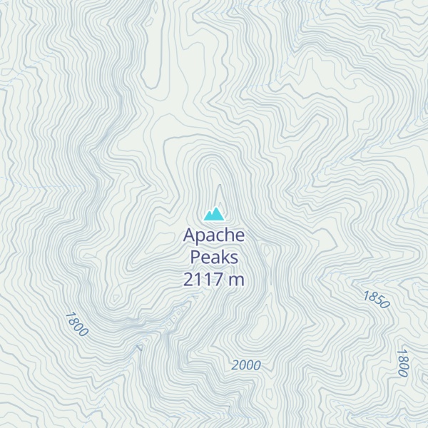 Map of Apache Peaks