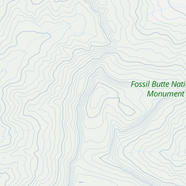 Map of Fossil Butte
