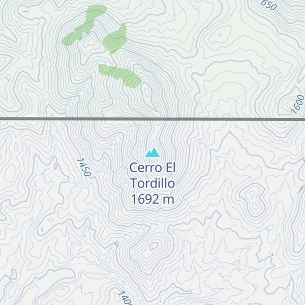 Map of Cerro El Tordillo