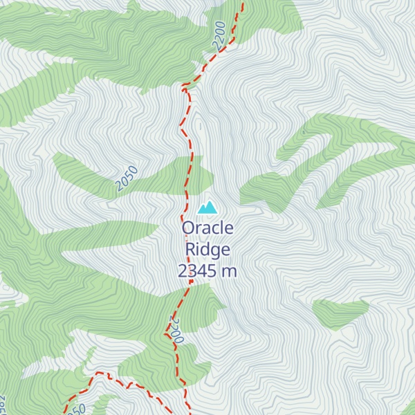 Map of Oracle Ridge