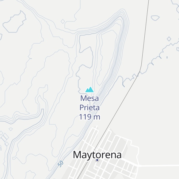 Map of Mesa Prieta