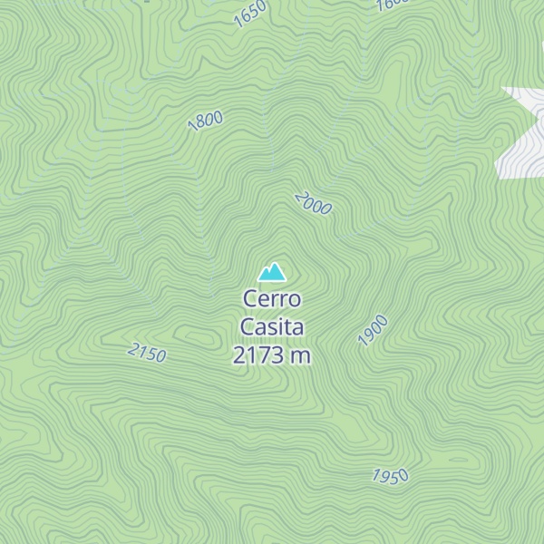Map of Cerro Casita