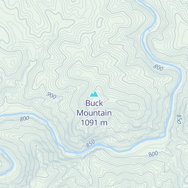 Map of Buck Mountain